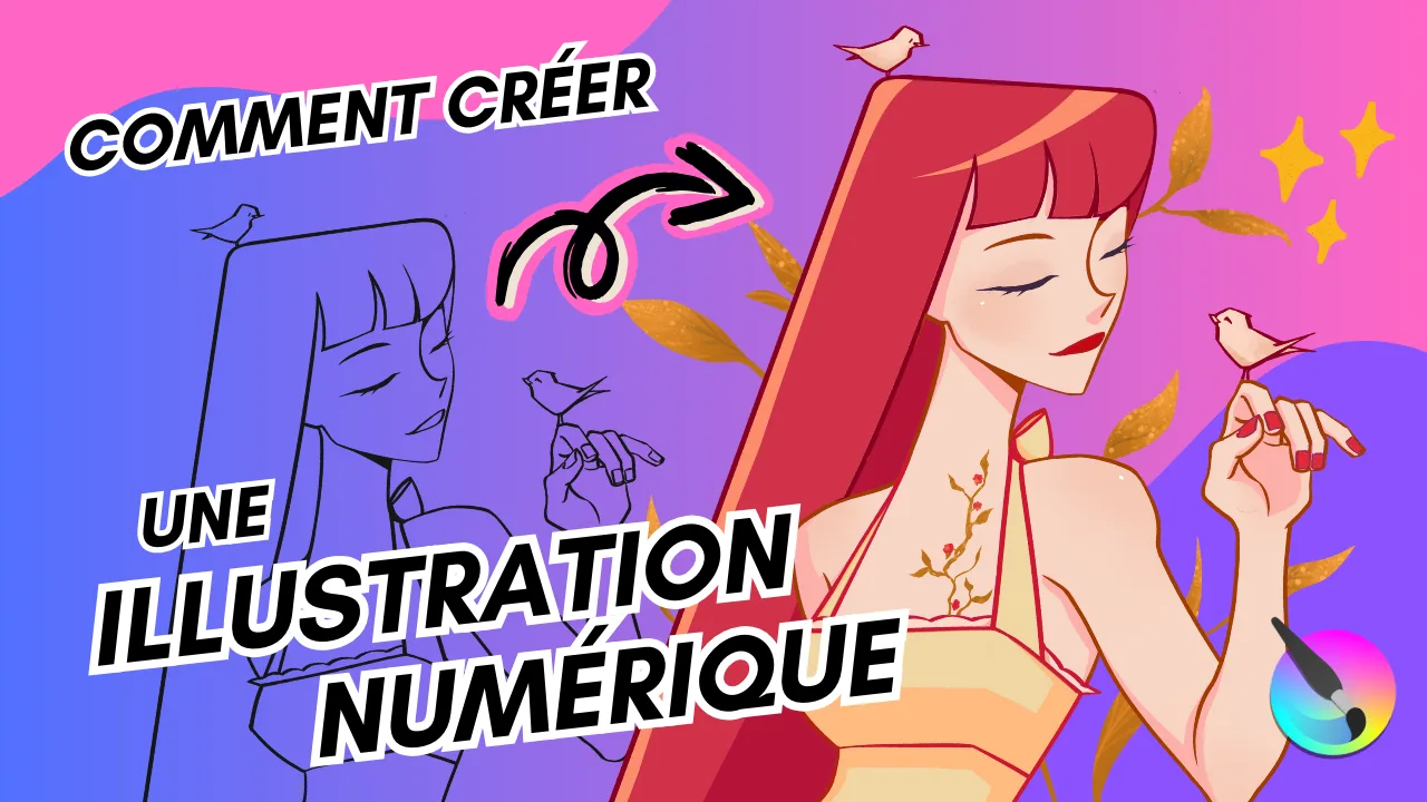 thumbnail vidéo tuto illustration en 6 étapes